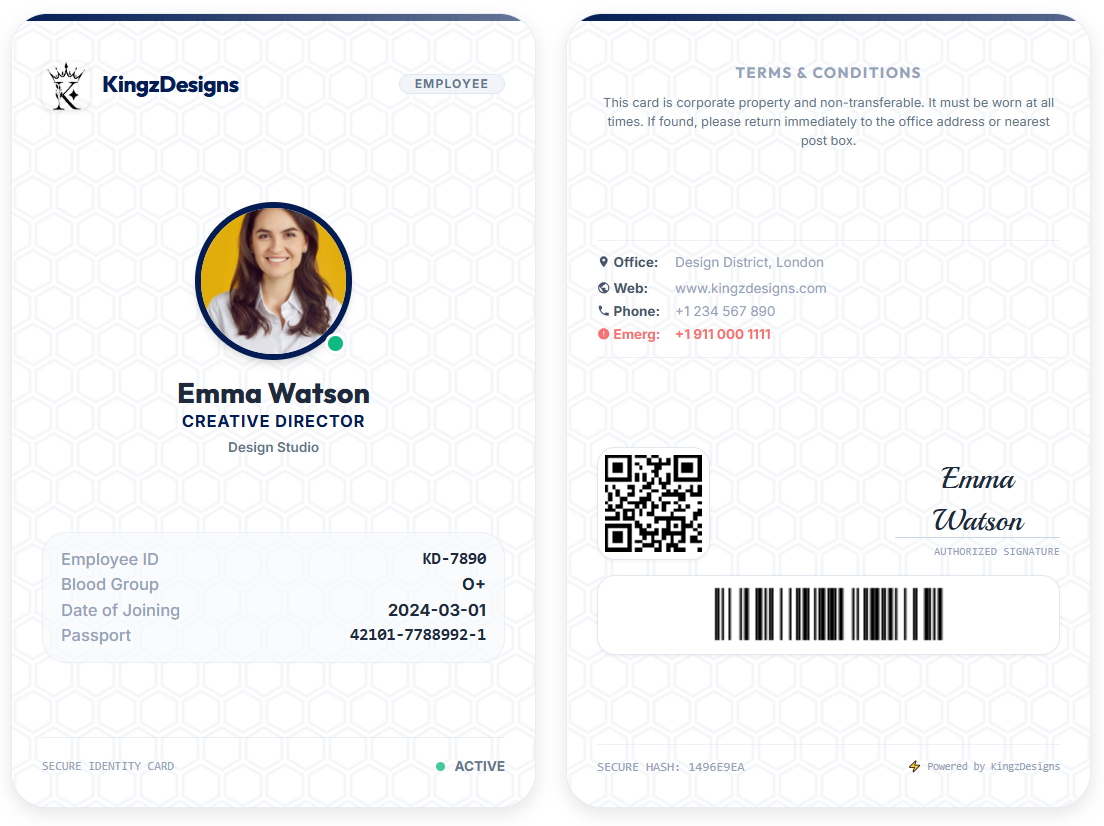Free Online ID Card Generator with Dual-Sided Design & Bulk Export Post